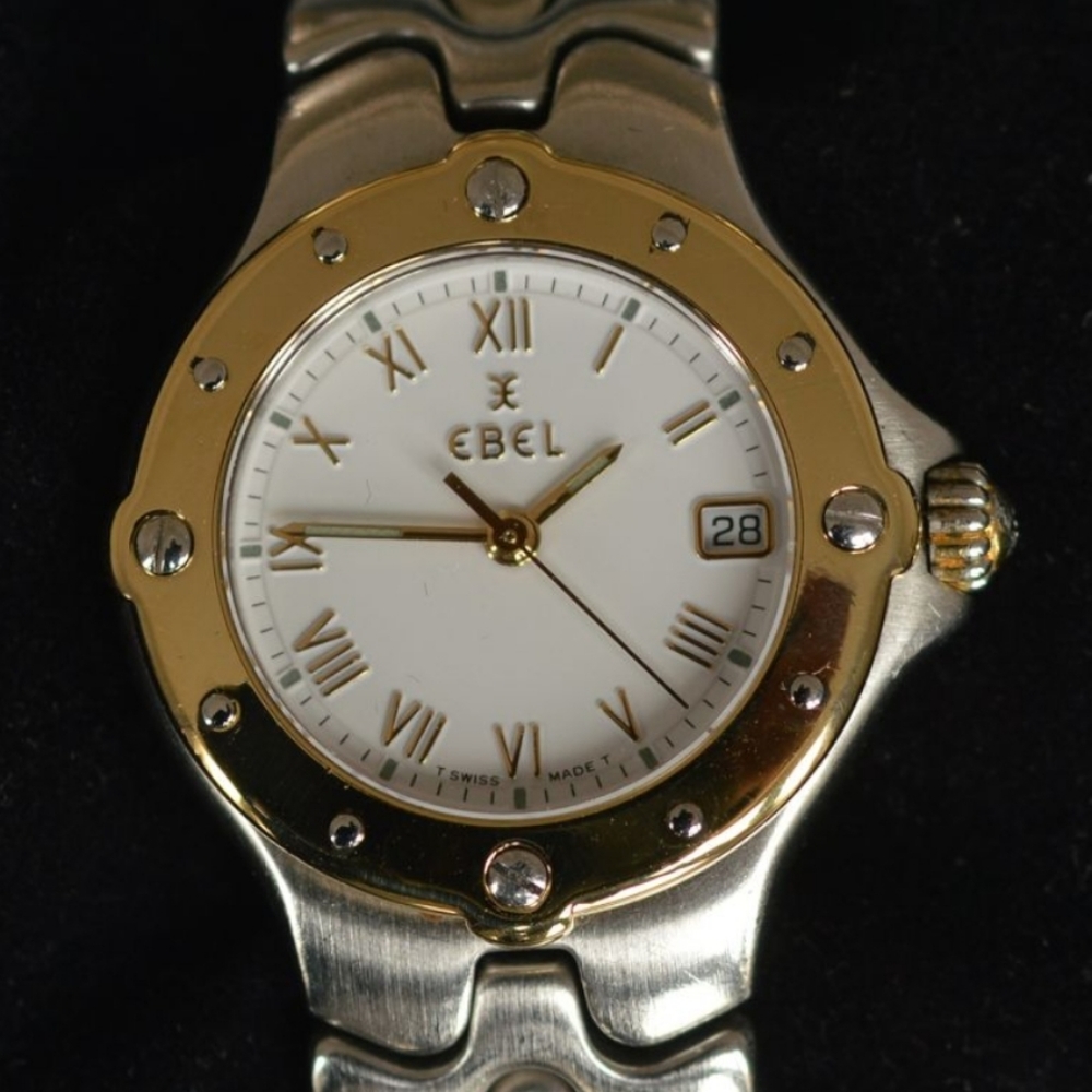 Women's Ebel Sportwave Stainless Steel & 18K Gold Watch